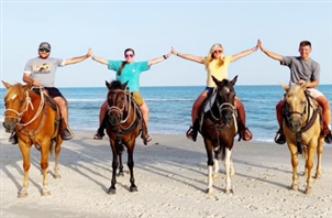 Brokeatoe Horseback Riding on the Beach